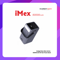 [20020031TMGY] GADGET MAX GB60 22.5W 60000 mAh Fast Charge Power Bank