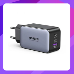[HK-CD244] U Green USB-A+2*USB-C 65W GaN Tech Fast Charger