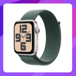 [MXEH3ZP/A] Apple Watch SE(2nd Gen) -40mm -Starlight Aluminum Case With Late Green Sport Loop