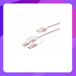 [KAI-JMLC11R] J5 Create 3-in-1 Charging Sync Cable..Lightning+Type-C+Micro-B (Cable Length 3.3Ft)