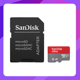 [SDSQUNC-128G-GN6MA] SanDisk Ultra 128GB microSDXC UHS-I Card with Adapter, Black, (SDSQUNC-128G-GN6MA)
