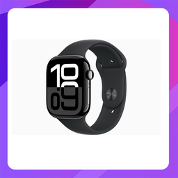 [MWWP3ZP/A] Apple Watch Series 10 (GPS)46mm - Jet Black Aluminum Case With Black Sport Band- S/M