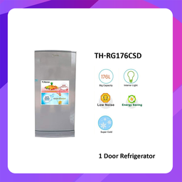 [TH-RG176CSD-GR] T-Home 176 Liter, One Door (L=21" x D=21" x H=43"),65W