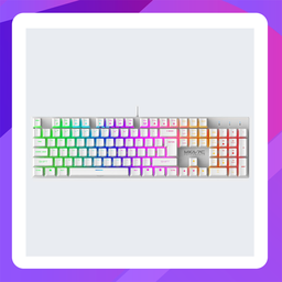 [AC1770076] Armaggeddon MKA-7C [2024] WHITE.CLICKY Pro Backlit Mech Gaming Keyboards