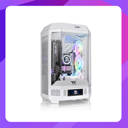 [Tt CA-1Y4-00S6WN-00] Thermaltake The Tower 300 Snow Micro Tower Chassis (White)
