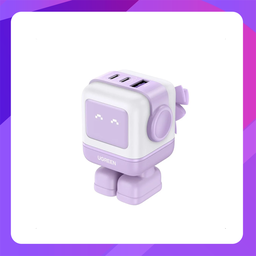 [HK-CD361-P] UGREEN Uno RG 65W 3-Port GaN Fast Charger US Purple