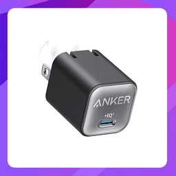 [A2147613] Anker 511 Nano 3 USB C GaN Charger 30W PIQ 3.0 Foldable PPS Fast Charger (Black)