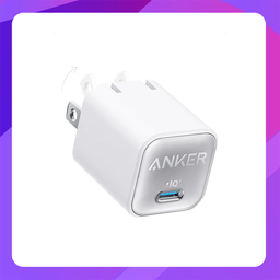 [A2147623] Anker 511 Nano 3 USB C GaN Charger 30W PIQ 3.0 Foldable PPS Fast Charger (White)