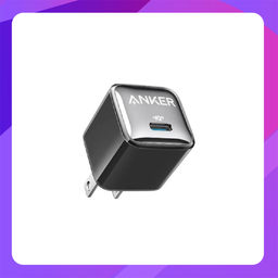 [A2637616] Anker 20W USB-C Charger Block PIQ 3.0 Compact Fast Charging (Black)