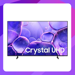 [UA43U8000FKXMR] Samsung 43" Crystel UHD 4K / Smart/ Metal Stream Design/ Built for Myanmar/ 2025 Model
