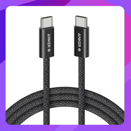 [A8060P21] Anker Zolo USB C to USB C Cable, Braided and Dirt-Free Type C Fast Charging Cable
