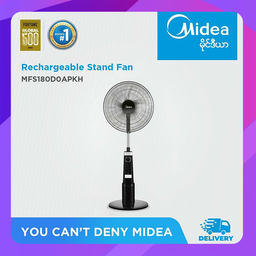 [MFS180-D0APKH] Midea Rechargable Stand Fan(18")