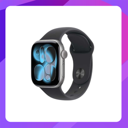 [MEQW4X/A] Apple Watch Series 11(GPS) 42mm - Space Grey Aluminum Case with Black Sport Band -S/M