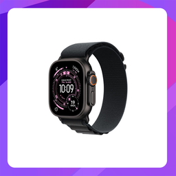 [MF0V4X/A] Apple Watch Ultra 3 (Cellular +GPS) 49mm - Black Titanium Case with Black Alpine Loop -Medium