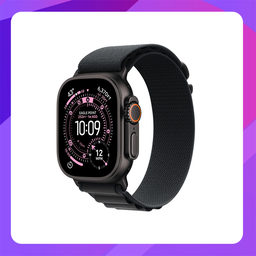 [MF0X4X/A] Apple Watch Ultra 3 (Cellular +GPS) 49mm - Black Titanium Case with Black Alpine Loop -Large