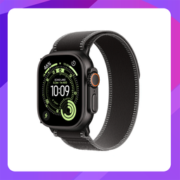 [MF1H4X/A] Apple Watch Ultra 3 (Cellular +GPS) 49mm -Black Titanium Case with Black/Charcoal Trail Loop -M/L