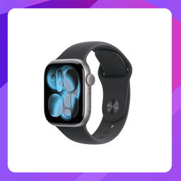 [MEV44X/A] Apple Watch Series 11(GPS) 46mm - Space Grey Aluminum Case with Black Sport Band -M/L