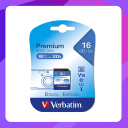 [43962] Verbatim 16GB Premium SDHC Memory Card (Class 10)