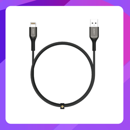 [CB-AKL1 (Black)] Aukey CB-AKL1 MFI USB A To Lightning Kevlar Cable (Black)