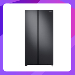 [RS62R50012C/ST] Samsung Side by Side 2-Door, Digital Inverter Refrigerator (655L), Glass Door